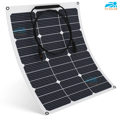 20W - 200W High efficiency SUNPOWER ETFE flexible solar panel  Professional automotive rv yacht solar panels Support for custom