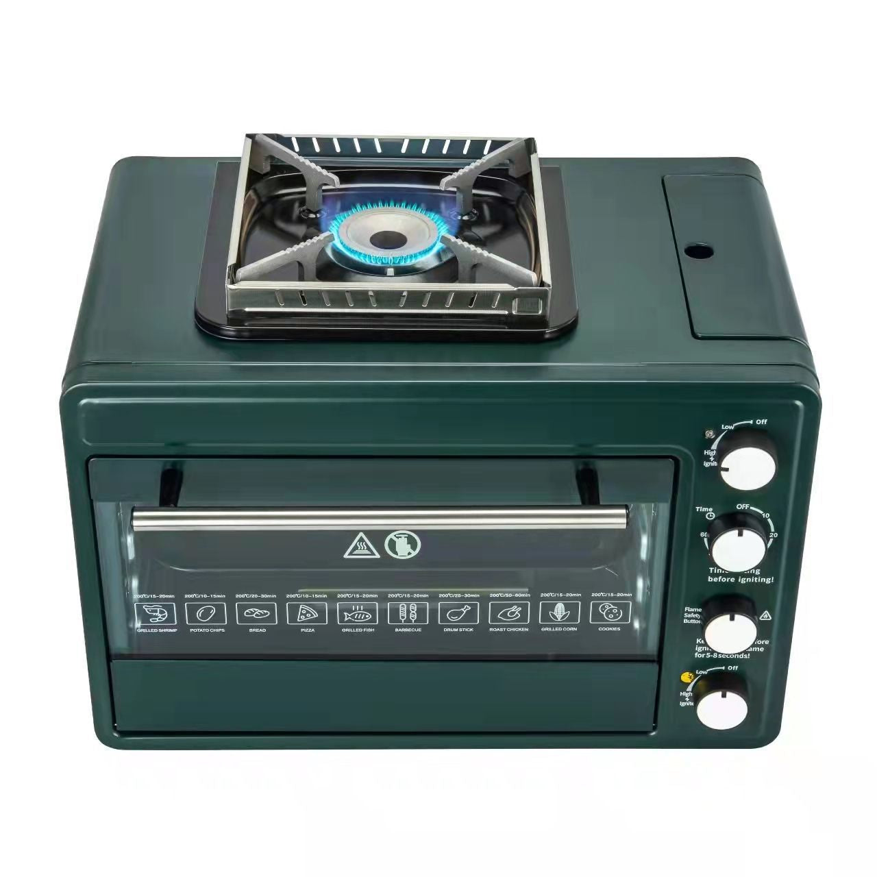 Outdoor Portable Gas Oven 2-in-1 Portable Gas Stove