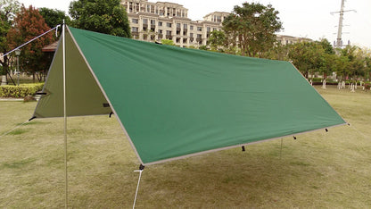 Waterproof Tent Tarp 19 Hang Points Survival Tent Outdoor Camping  Tactical Sun Shelter 4x4 3x4 3x3 Lightweight Sunshade Awning