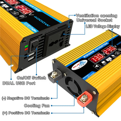 110V 220V 2000W flexible Solar Panel System 12V Battery Charging Controller 4000W Solar Inverter Kit Complete For Home Outdoor