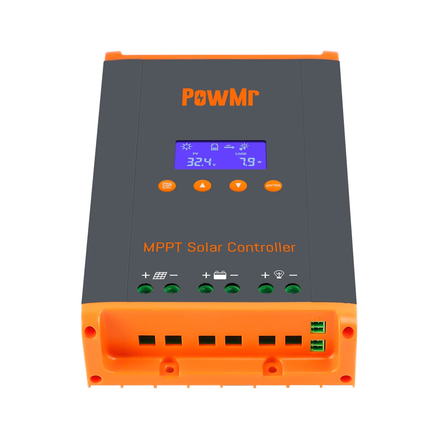 PowMr MPPT 60A Solar Charge Controller Solar Panels Regulator 12V 24V 36V 48V Parallel Up 12 Units For Lead Acid Lithium Battery