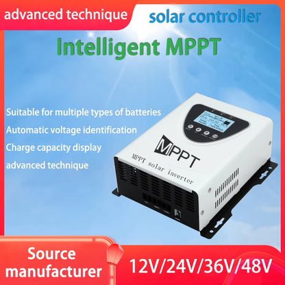 MPPT 100A 60A 50A 30A 150VDC Solar Charge Controller With LCD DISPLAY RS485 interface For12V 24V 36V 48V Home Solar System