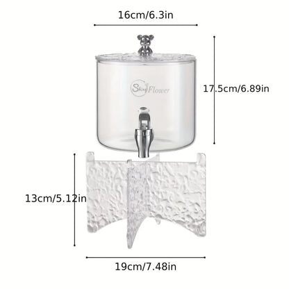 Water Kettle Large Capacity Refrigerator Glass water bottle Water  with Faucet Heat-resistant Cold Resistant Kitchen Utensils