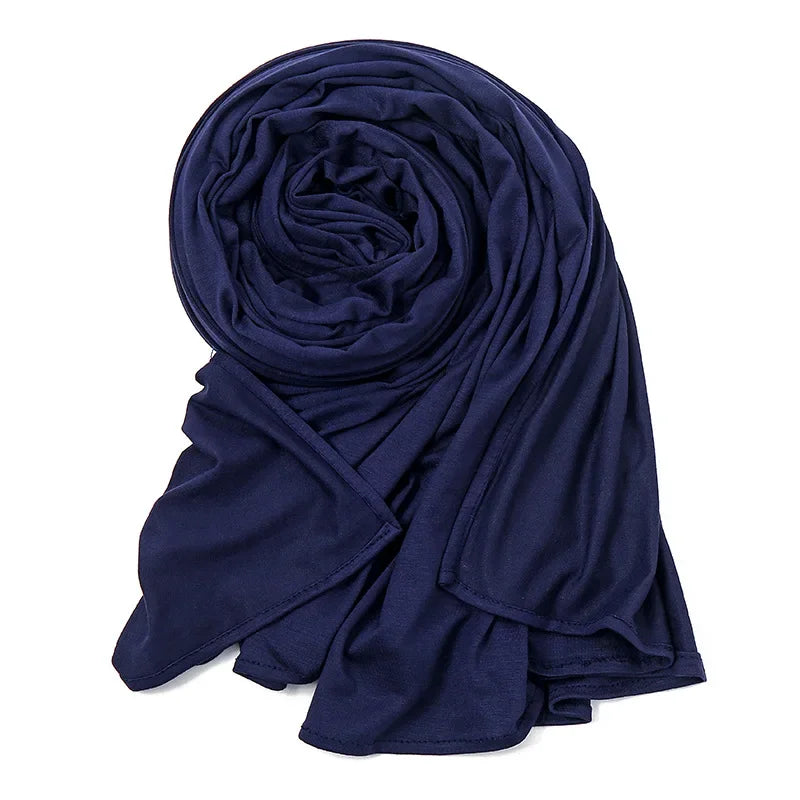 Big Size Jersey Hijabs for Woman Turban Mercerized Cotton Hijab Scarf Shawl Turbans for Women Headscarf Scarves Ramadan Foulard