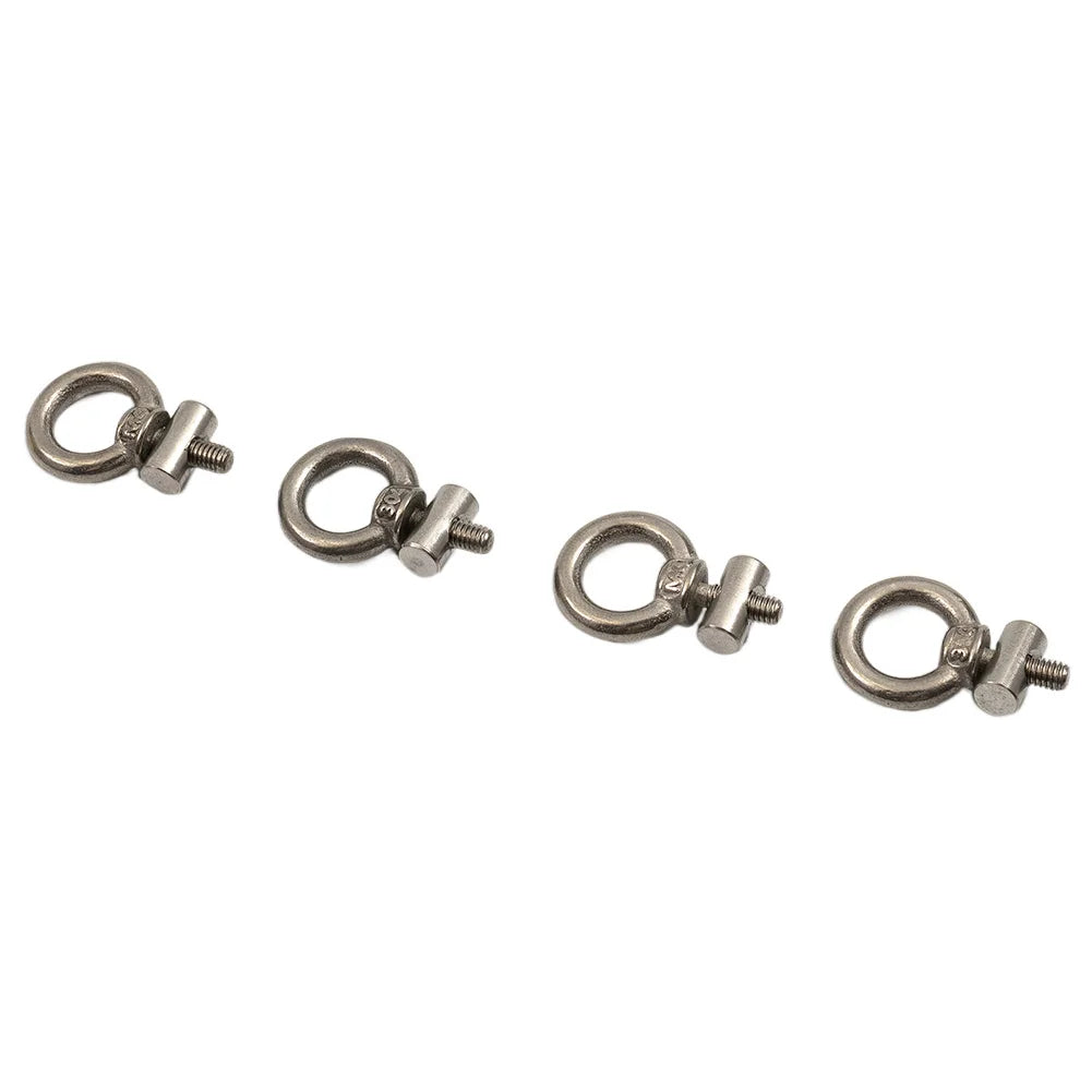 2-8PCS Awning Rail Stoppers 6mm Stainless Steel Stops Campervan Caravan Outdoor Slide Rail Track Cable Hanger Ring Screws