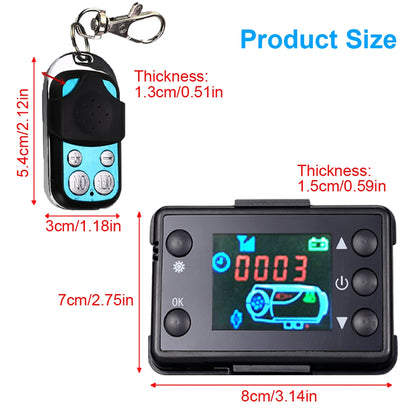 12V Car Air Parking Heater Monitor Switch Manual Buttons Remote Controller LCD Display For Truck Air Diesel Heater Accessories