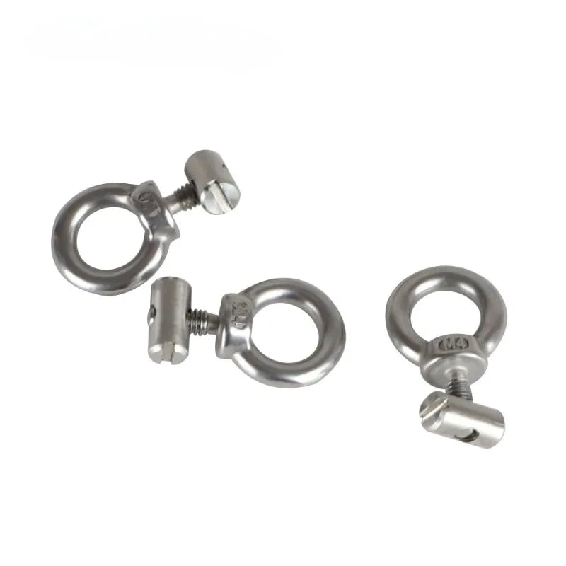 1/2Pcs Awning Rail Stoppers Stops Motorhome Campervan Caravan Silver Stainless Steel M4 X 12mm X 6mm Diameter Camper Parts