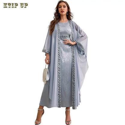 Muslim Long Kimono Hijab Dress for Women, Dubai Abaya, Islam Clothing, Button Shirt, Maxi Dresses, African Abaya