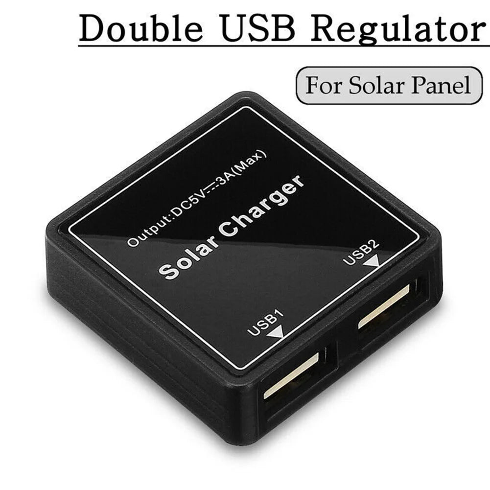 5V~20V 5V 3A Double USB Solar Panel Regulator Controller Power Charger Kit For Digital Products Phone Fan MP3 MP4