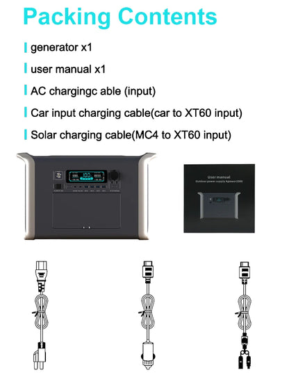 Germany Warehouse Stock 1800W 2400W Lifepo4 Battery Portable Power Station UPS Function Camping Emergency Power Energy