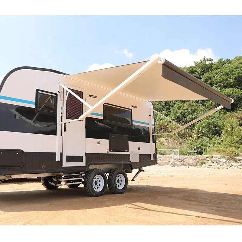 Caravan Awnings,American Camper Motorized Roll Out Power Campervan 16 Foot Rv Awning Roll Electric Caravan Trailer Awning