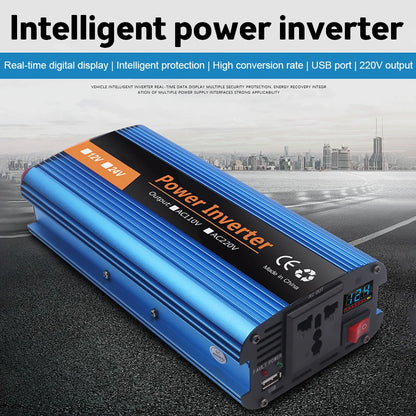 6000W Pure Sine Wave Inverter Car Solar Inverter 12V/24V 220V Sine Wave Voltage Converter Adapter инвертор 12v 220v чистый sinus