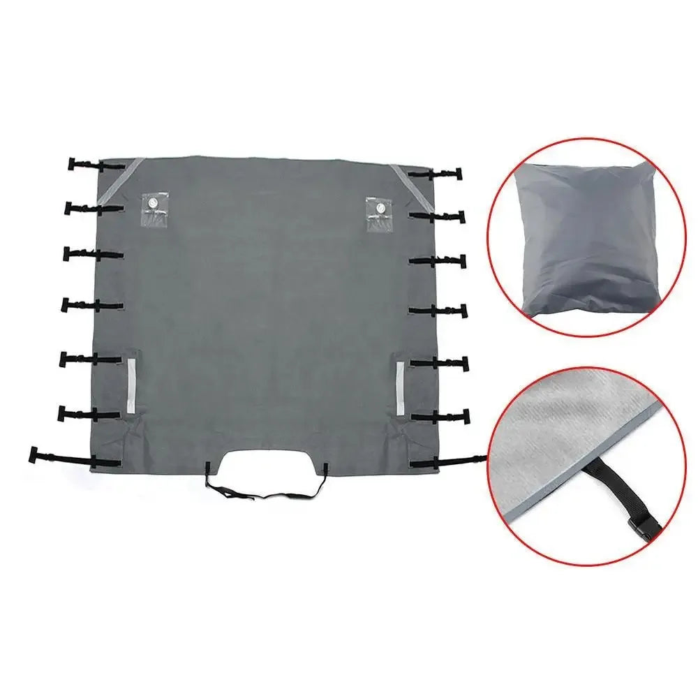 Universal Waterproof Oxford RV Caravan Front Towing Cover Protector Dustproof With Reflective Strip Camper Trailer Caravan Cover