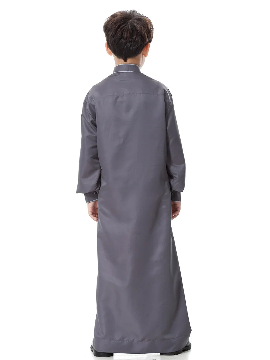 Eid Boy Children Abaya Dubai Kaftan Arabic Qatar Muslim Kids Robe Caftan Ramadan Long Dress Islamic Clothing Boy Jubba Thobe