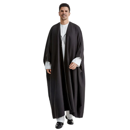 Abaya 2024 New Style Men's Robe, Arab, Saudi, Iranian, Dubai, United Arab Emirates Men's Muslim Fashion Outerwear Clothing M-XL