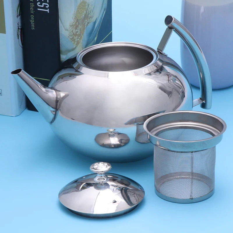 10L Tea Kettle With Handle Thicken Stainless Steel Teapot Water Kettle With Filter For Stove Kettle Coffee Pot Filter Screen