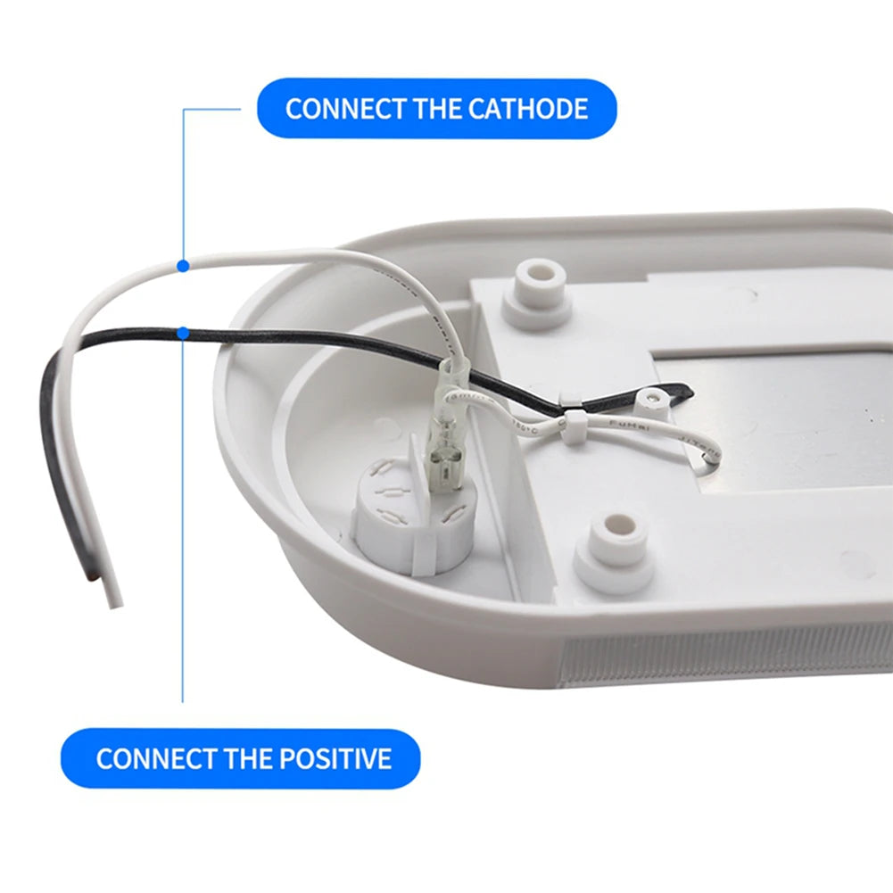 12V 24/48 LED Ceiling Lamp Dome Light with Switch Caravan Accessories for RV Marine Boat Yacht Camping Car Motorhome Trailer