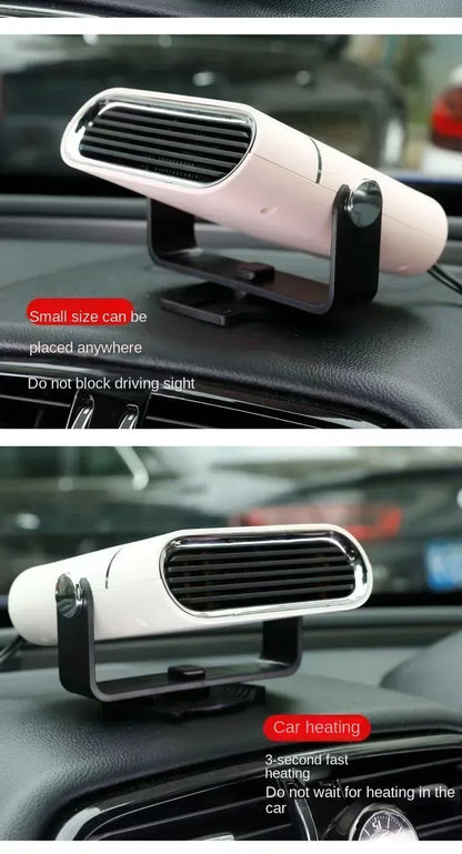 Car Heater Winter Fast Heating Electric Heated Fan Windshield Defogging Heating Implement Car Anti-Fog Heater SUV Travel Camper