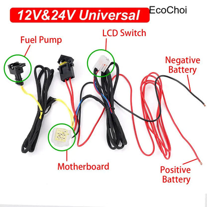 12V Car Air Parking Heater Monitor Switch Manual Buttons Remote Controller LCD Display For Truck Air Diesel Heater Accessories