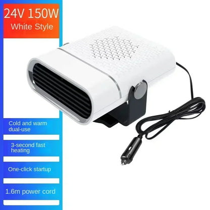 Car Heater Winter Fast Heating Electric Heated Fan Windshield Defogging Heating Implement Car Anti-Fog Heater SUV Travel Camper