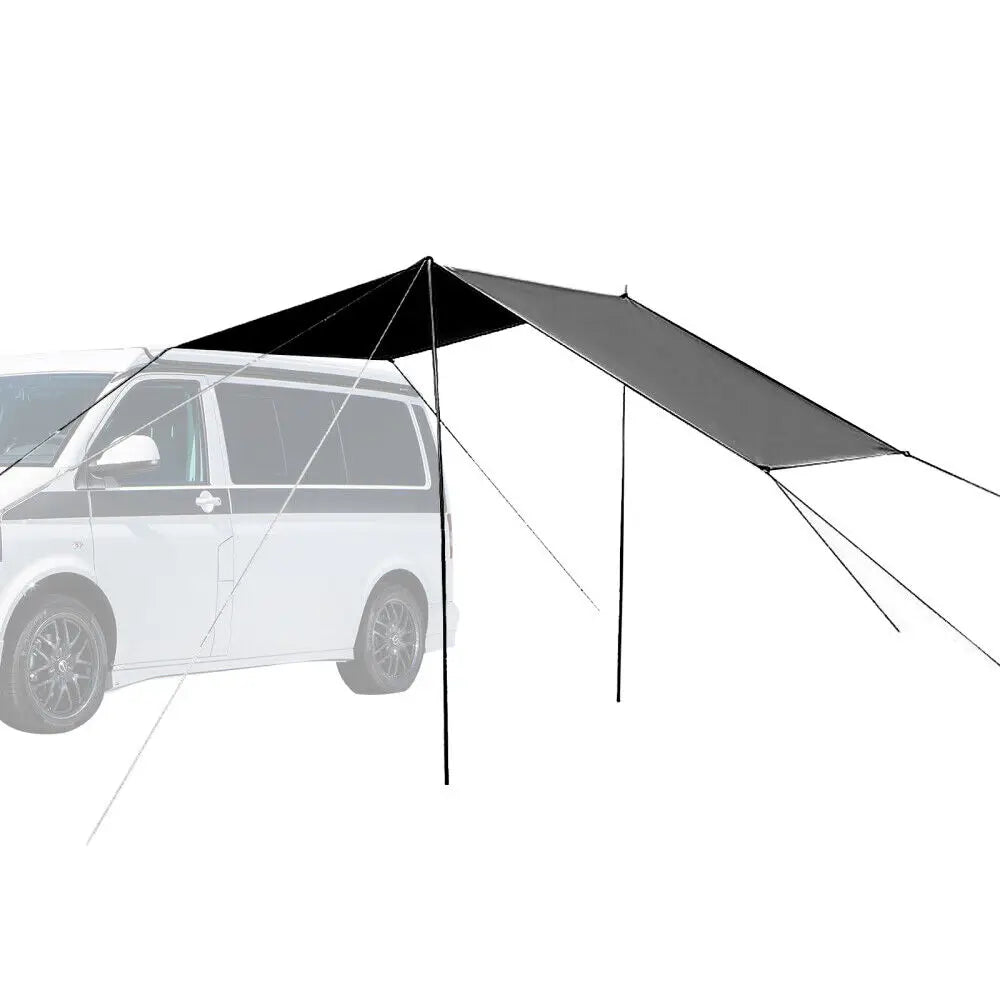 Awning Sun Canopy Sunshade Waterproof Tarp Tent Shade For Motorhome Campervan Suv Outdoor Camping Tourist Beach