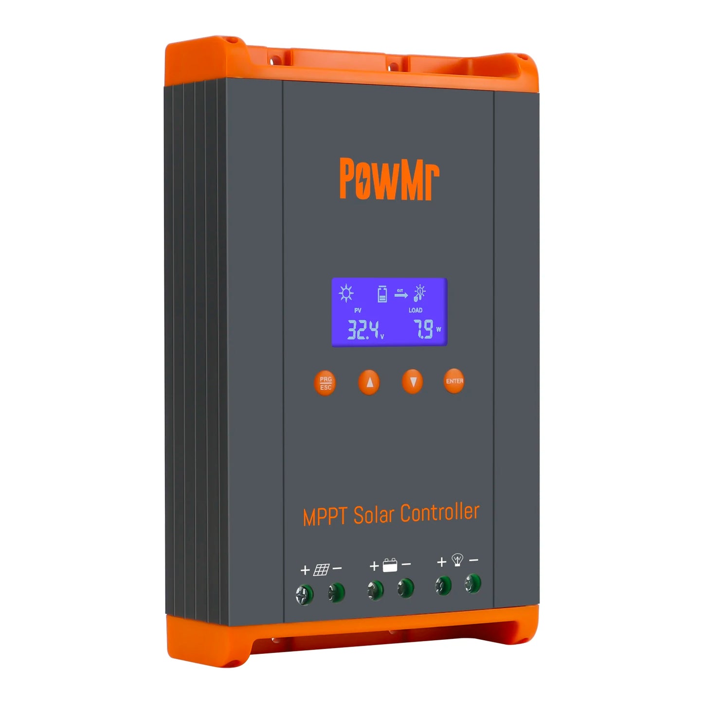 PowMr New 60A MPPT Solar Charge Controller 12V/24V/36V/48V LCD Dispaly Max Solar Panel PV 160V Support Parallel and Max 12 Units