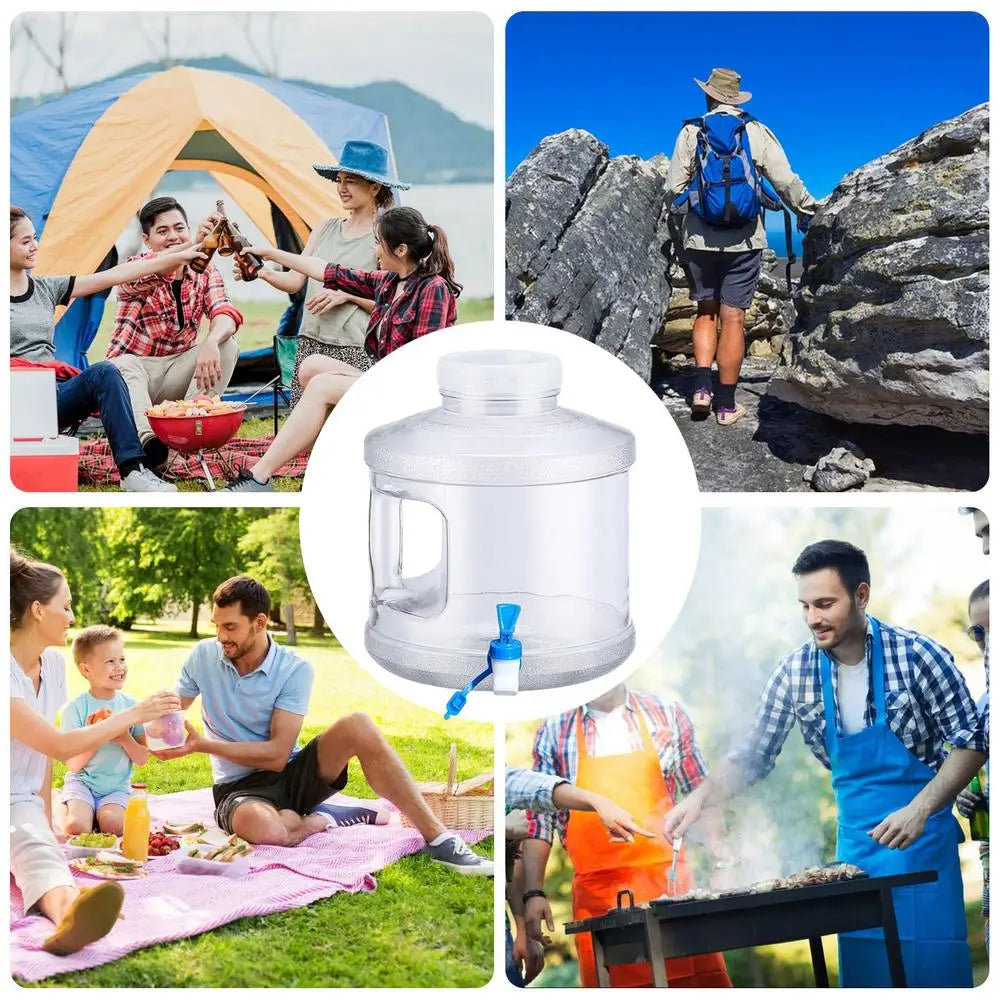 Portable Water Tank Camping Water Bucket Multifunctional Portable Driving Container With Tap Big Capacity for Picnic Hiking