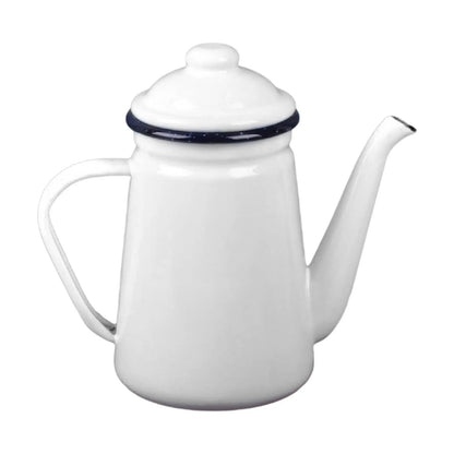 Enamel Tea Kettle with Handle Stovetop Teapot for Kitchen Restaurant Tea