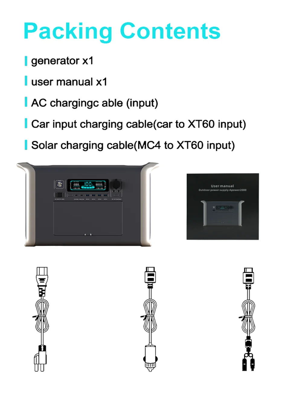 2600W 2048Wh Solar Portable Power Station 1600W 1024Wh Solar Energy Storage Power Station 220V 110V Camping Battery Lifepo4 Cell