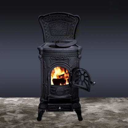 European Real Fire Fireplaces Chimney Accessories GL Living Room Wood Stove Embedded Iron Heater Home Villa Decorative Fireplace