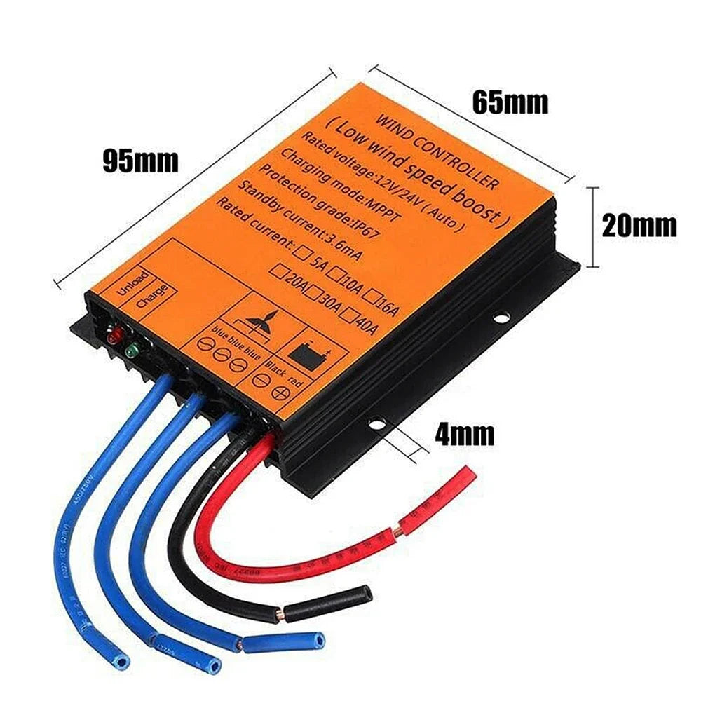 100-5000W High Quality MPPT Wind Charge Controller 12v/24v AUTO,Low Wind Speed Boost,Water Proof,High Heat Dissipation Design