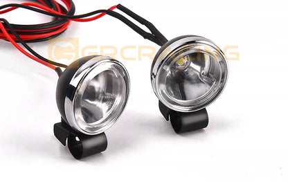 GRC RC Car 1/8 1/10 20mm Spotlight Vintage Round Remote Control Off-Road Searchlight Headlight for T4 SCX10 #G157KG/G157KA