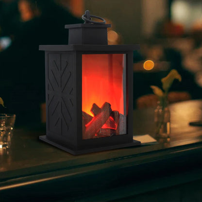 LED Fireplace Lights, Charcoal Style Decorative Table Lamp,  Flame Lighting for Winter Christmas Holiday Gift Party Home Decor