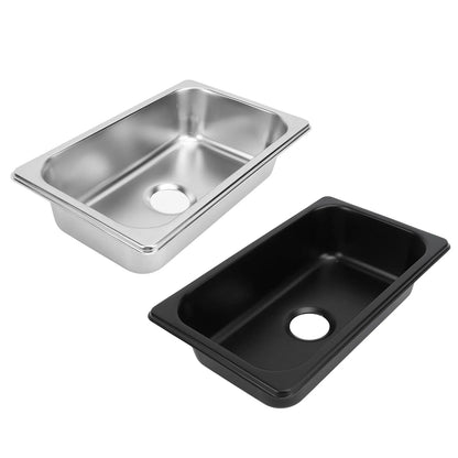 RV 304 Stainless Sink Kitchen Rectangular Hand Wash Basin Sink with 40mm Sewer Outlet For RVs Campers Yachts Boats Accessories