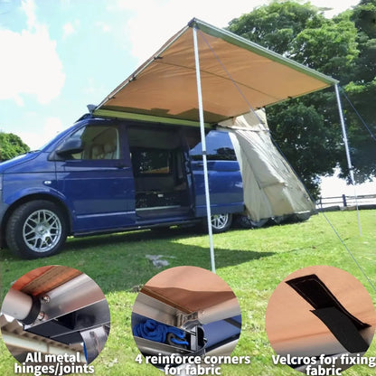 Car Camper Awning  , Waterproof Roof Rack Vehicle Awning Truck Canopy Camping with All Metal