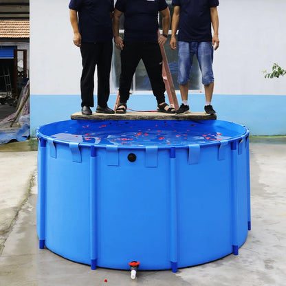 Storage Tank Round Folding Swimming Pool Plastic Water Tank Multi-Purpose Canvas Fish Farming Pond