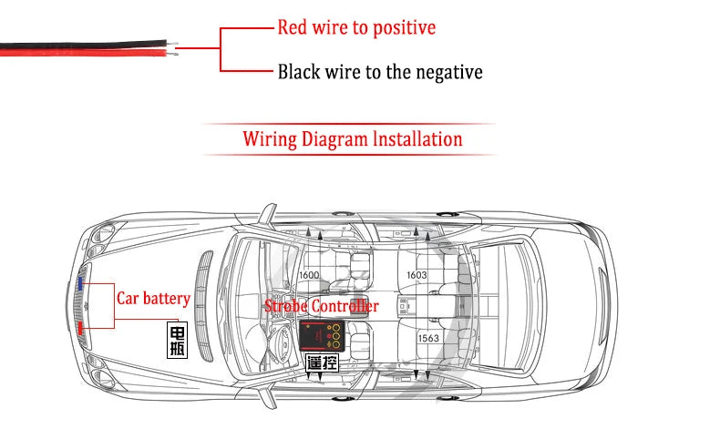 police lights for car Fso Truck Stroboscopes Strobe light auto Grille flash Ambulance Wireless Remote flasher Motorcycle Truck