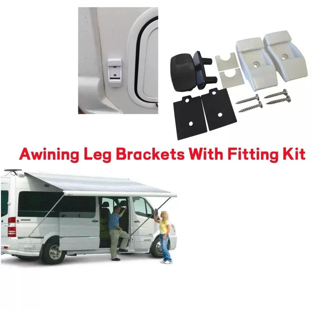 2Set Plastic Awning Leg Bracket Kits For Fiamma F45s F80s F65 Awning Outdoor Motorhome Caravan Awnings Accessories 98655-176