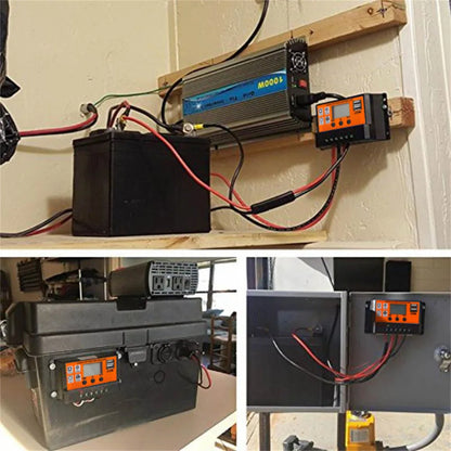 100A/80A/60A/30A PWN Auto Solar Charge Controller Dual USB LCD Display Output 5V Auto MPPT Solar Panel Battery Charge Regulator