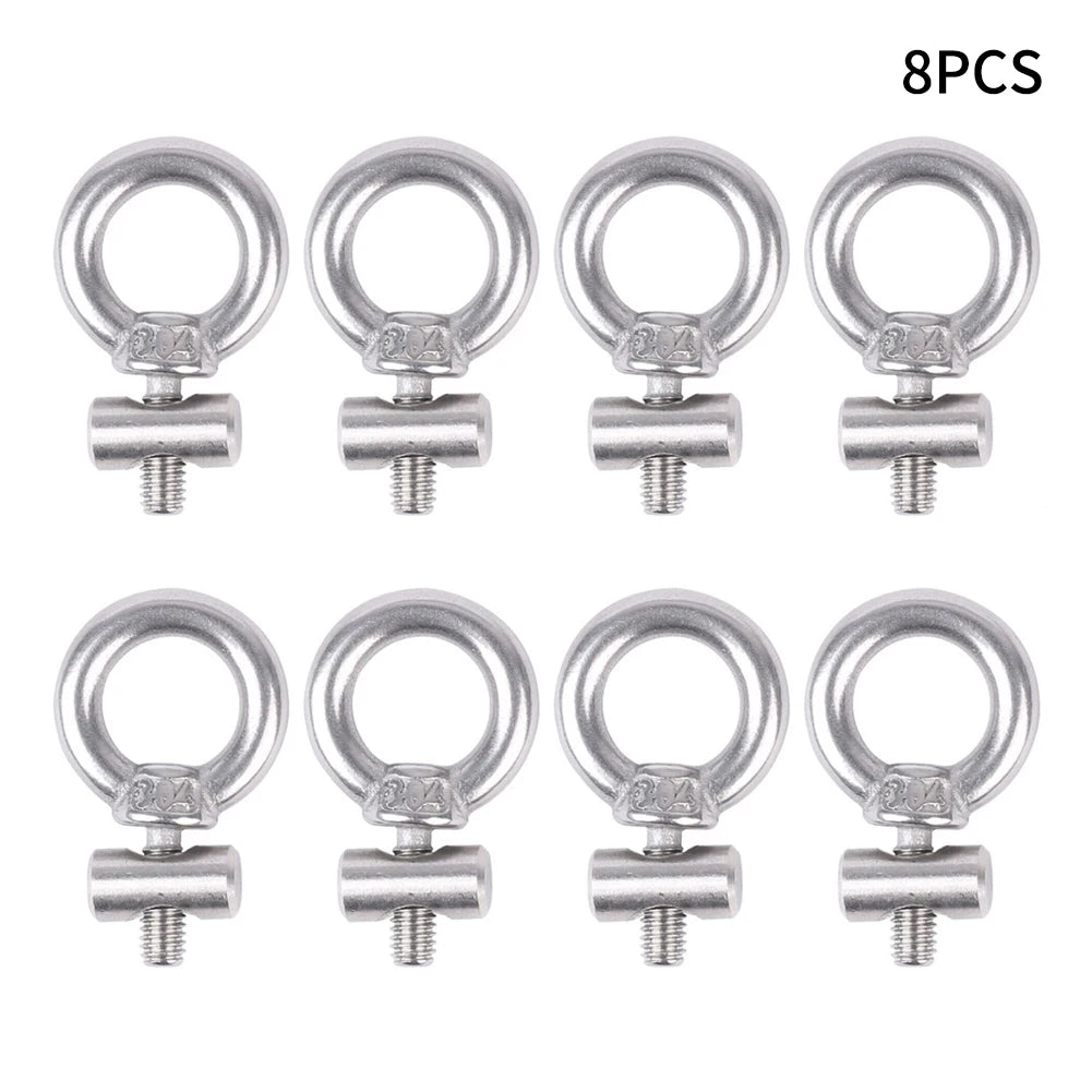 2/4/6/8pcs Stainless Steel Awning Rail Stoppers 6mm Stops Motorhome Campervan Caravan Awning Rail Tarpaulin Stoppers