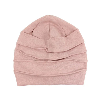 Breathable Elastic Women's Turban Hat Soft Ruffle Head Wrap Cap Lady Cancer Chemo Cap Muslim Headscarf Hat