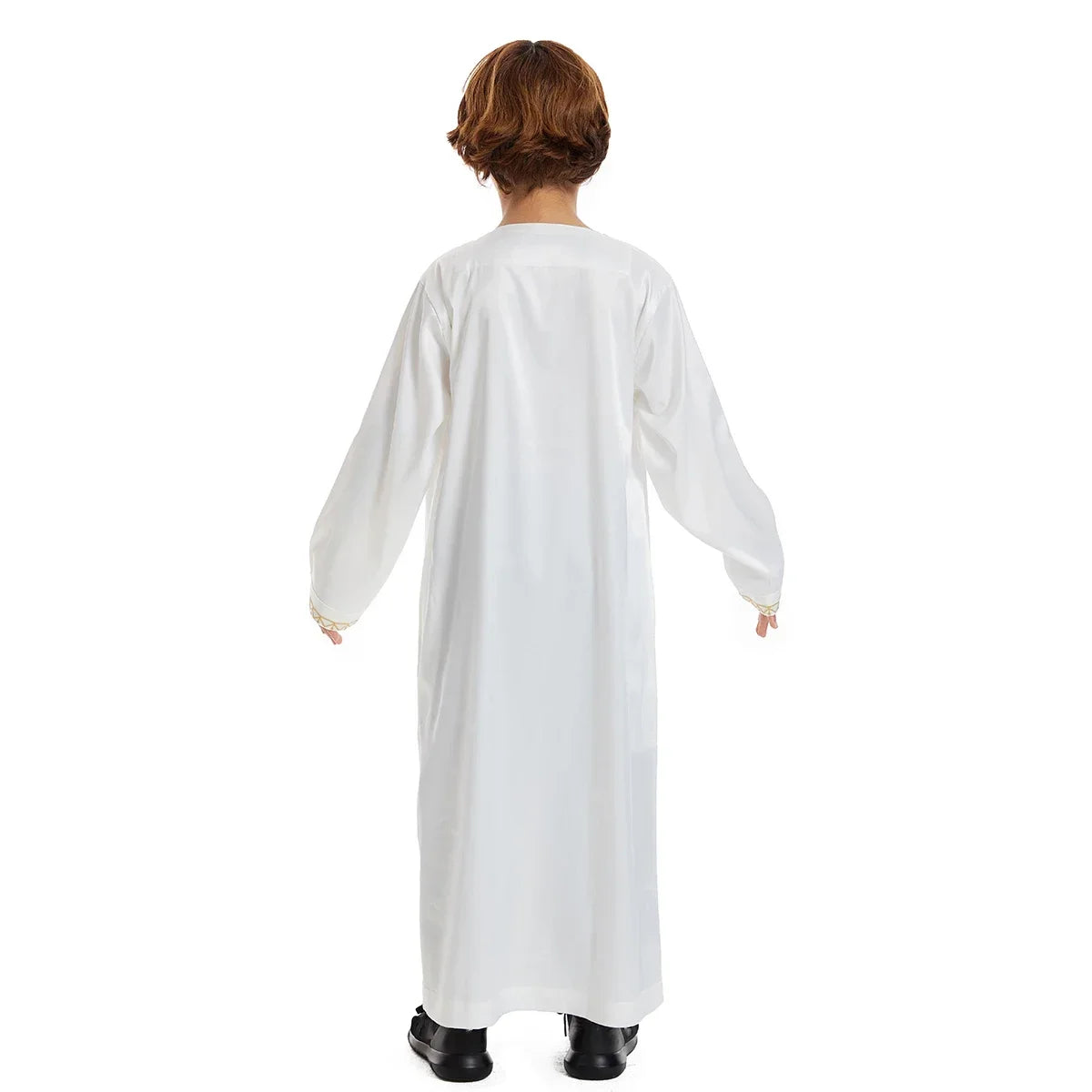 Traditional Children Muslim Clothing Kids Middle Eastern Abaya Jubba Thobe Boy Long Dress Robe Embroidery Kaftan Ramadan Caftan