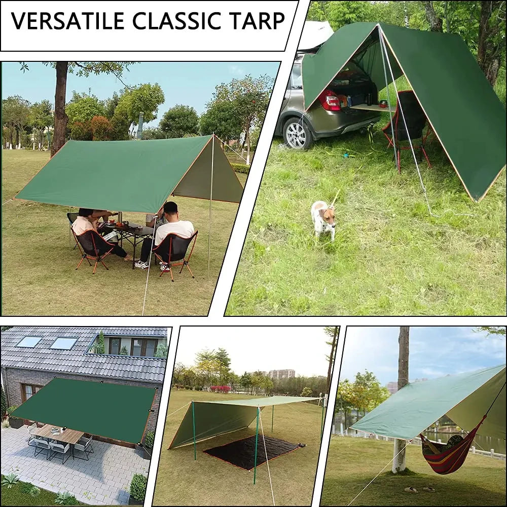 Camping Tarp Waterproof Tent Tourist Awning Shade Garden Canopy Beach Sunshade Outdoor Ultralight Sun Shelter