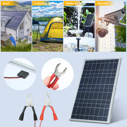 300W Solar Panel 12V Portable Solar Cell Outdoor Rechargeable Solar Kit Household Solar Generator Solar Charger RV Power Supply