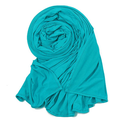 Big Size Jersey Hijabs for Woman Turban Mercerized Cotton Hijab Scarf Shawl Turbans for Women Headscarf Scarves Ramadan Foulard