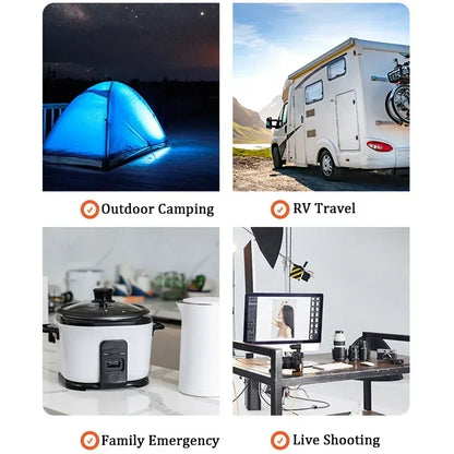 Power Station 220V300WOutdoor Power Bank 90000mah Portable  Home Camping Lifepo4 Electric System Rechargeable Generator