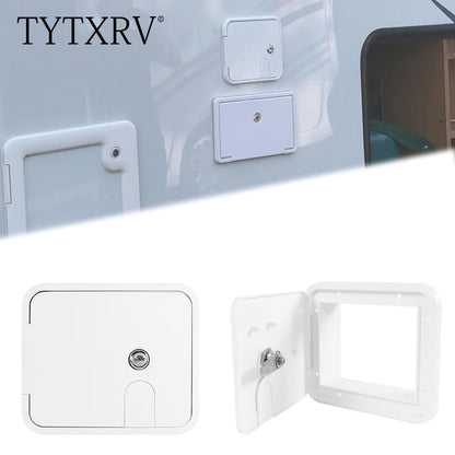 TYTXRV Conversion Accessories Waterproof hatch With Lock Power line hatch Plastic water filler For Car Camper Caravan Motorhome