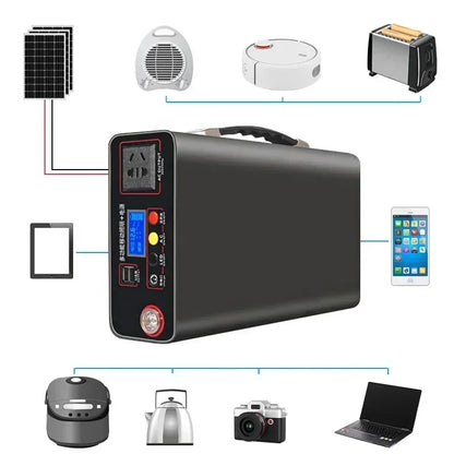 Power Station 220V300WOutdoor Power Bank 90000mah Portable  Home Camping Lifepo4 Electric System Rechargeable Generator