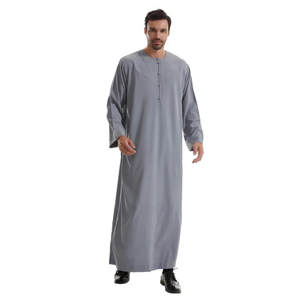 Men Robe Muslim Abaya Dishdasha Modest Djellaba Islamic Dubai Saudi Abayas Prayer Kaftan Eid Ramadan Morocco Jubba Thobe