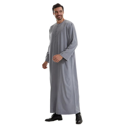 Men Robe Muslim Abaya Dishdasha Modest Djellaba Islamic Dubai Saudi Abayas Prayer Kaftan Eid Ramadan Morocco Jubba Thobe